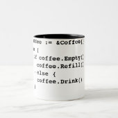 Tasse 2 Couleurs Code de café dans Golang (Centre)