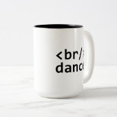 Tasse 2 Couleurs Code de rupture (Devant droit)