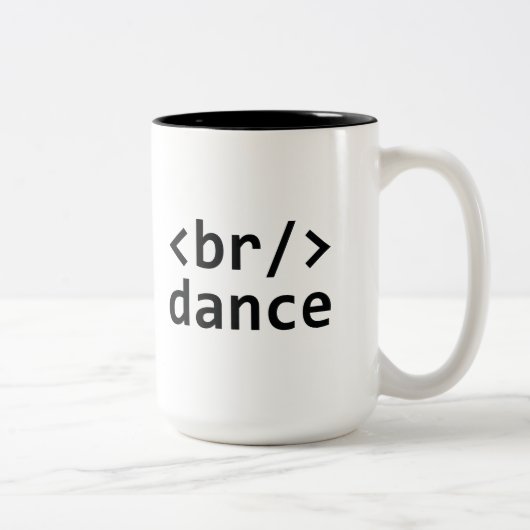 Tasse 2 Couleurs Code de rupture (Droit)