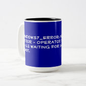 Tasse 2 Couleurs Code d'erreur de délai (Devant gauche)