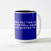 Tasse 2 Couleurs Code d'erreur de délai (Devant droit)
