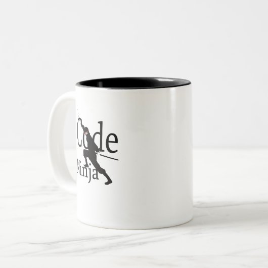 Tasse 2 Couleurs Code Ninja (Devant gauche)