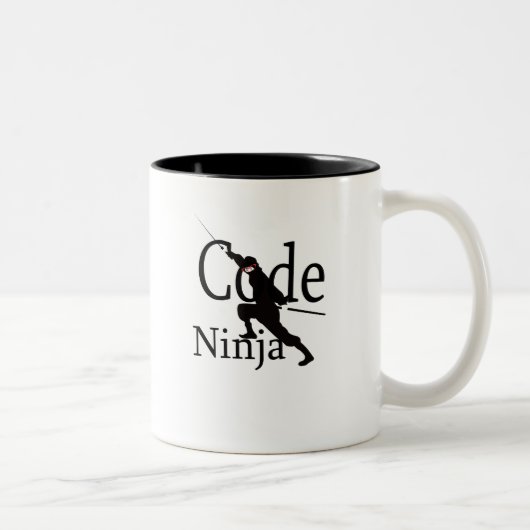 Tasse 2 Couleurs Code Ninja (Droit)