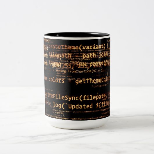 Tasse 2 Couleurs Code ordinateur (Centre)