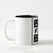 Tasse 2 Couleurs code qr (Gauche)
