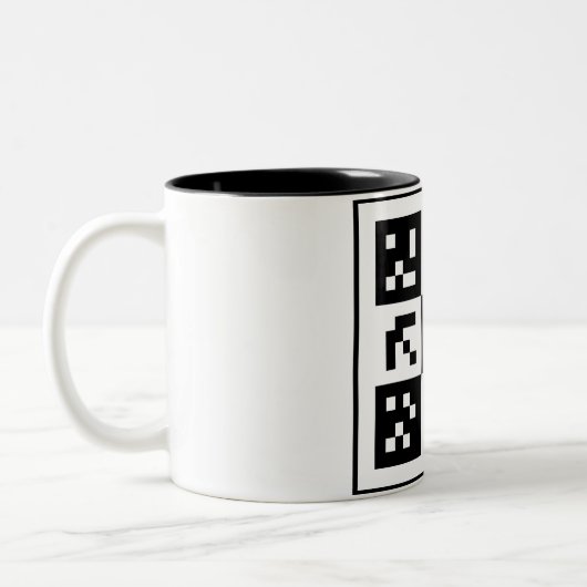 Tasse 2 Couleurs code qr (Gauche)
