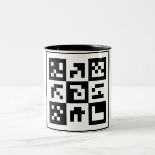 Tasse 2 Couleurs code qr