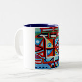 Tasse 2 Couleurs Code ville Alien (Devant gauche)