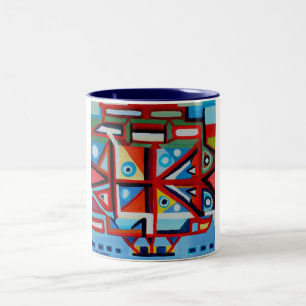 Tasse 2 Couleurs Code ville Alien