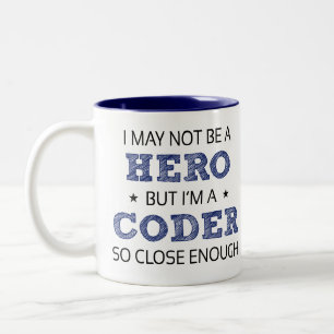 Tasse 2 Couleurs Coder Héros Humour nouveauté