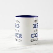Tasse 2 Couleurs Coder Héros Humour nouveauté (Centre)