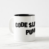 Tasse 2 Couleurs Codez lancer le punk (Devant gauche)