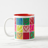Tasse 2 Couleurs Coeur (Gauche)