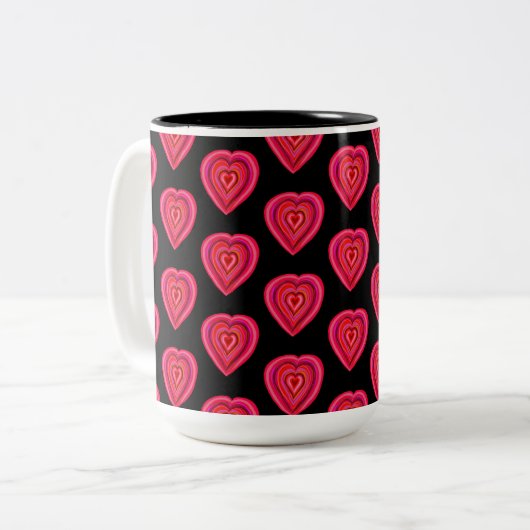 Tasse 2 Couleurs Coeur (Devant gauche)