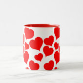 Tasse 2 Couleurs Coeur à deux tons (Centre)