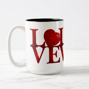 Tasse 2 Couleurs Coeur d'amour