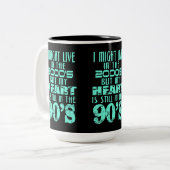 Tasse 2 Couleurs Coeur dans les années 90 (Devant gauche)