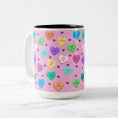 Tasse 2 Couleurs Coeur de conversation (Devant gauche)