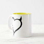 Tasse 2 Couleurs Coeur de diable (Devant gauche)