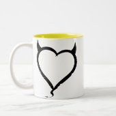 Tasse 2 Couleurs Coeur de diable (Gauche)