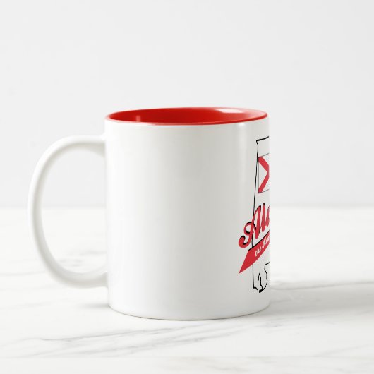 Tasse 2 Couleurs Coeur de Dixie en Alabama (Gauche)