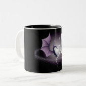Tasse 2 Couleurs Coeur de dragon (Devant gauche)