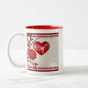 Tasse 2 Couleurs Coeur de fleur