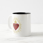 Tasse 2 Couleurs Coeur de Jésus (Devant gauche)