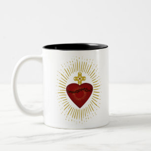 Tasse 2 Couleurs Coeur de Jésus