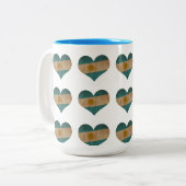 Tasse 2 Couleurs Coeur de l'Argentine (Devant gauche)