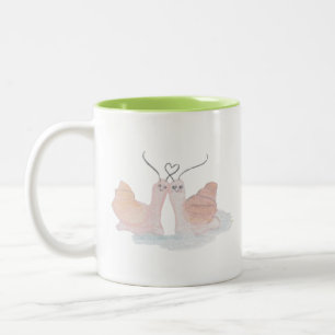 Tasse 2 Couleurs Coeur de l'escargot