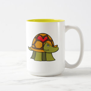 Tasse 2 Couleurs Coeur de Shell de tortue