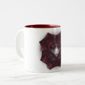 Tasse 2 Couleurs Coeur gothique pourpre 001 (Devant gauche)