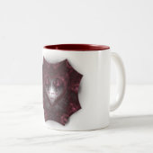 Tasse 2 Couleurs Coeur gothique pourpre 001 (Devant droit)