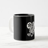 TASSE 2 COULEURS COEUR OU MÊME "AMOUR" (Devant gauche)