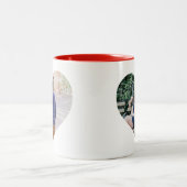 Tasse 2 Couleurs Coeur personnalisé de photo de | (Centre)