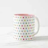 Tasse 2 Couleurs Coeur rose mignon Nom de la Saint-Galentin Points  (Devant droit)