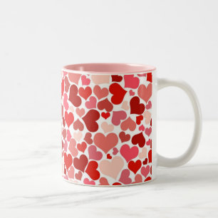 Tasse 2 Couleurs Coeurs