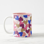 Tasse 2 Couleurs Coeurs (Gauche)