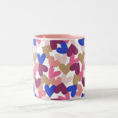 Tasse 2 Couleurs Coeurs (Centre)