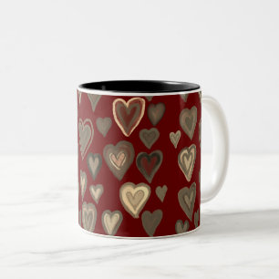 Tasse 2 Couleurs cœurs