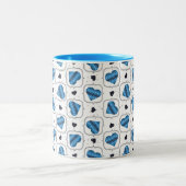 Tasse 2 Couleurs Coeurs bleu foncé Jacquard posh (Centre)