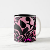 Tasse 2 Couleurs Coeurs d'amour 11 (Devant droit)