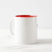 Tasse 2 Couleurs Coeurs de café (Devant gauche)