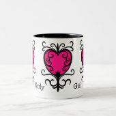 Tasse 2 Couleurs Coeurs de fille (Centre)