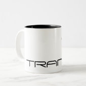 Tasse 2 Couleurs coeurs de gribouillis. transe (Devant gauche)