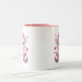 Tasse 2 Couleurs Cœurs de la Saint-Valentin (Centre)