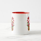 Tasse 2 Couleurs Cœurs de la Saint-Valentin (Centre)