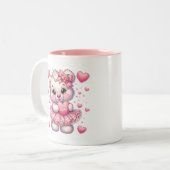 Tasse 2 Couleurs Cœurs de la Saint-Valentin (Devant gauche)