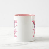 Tasse 2 Couleurs Cœurs de la Saint-Valentin (Centre)